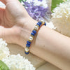 Evolvegem "Cerulean Bloom" Lapis Lazuli Pearl Bracelet