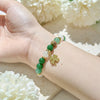 Evolvegem "Meadow Charm" Green Aventurine Clover Lucky Bracelet