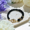 Evolvegem "Onyx Bless" Natural Obsidian Hamsa Bracelet