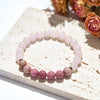 Evolvegem "Amor Lattice" Rose Quartz Rhodonite Bracelet