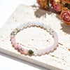 Evolvegem "Petale Veil" White Jade Pink Opal Rose Quartz Bracelet