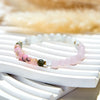 Evolvegem "Petale Veil" White Jade Pink Opal Rose Quartz Bracelet
