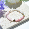 Evolvegem "Petale Veil" White Jade Pink Opal Rose Quartz Bracelet