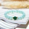 Evolvegem "Amazonite Moonbeam" Amazonite Malachite Bracelet