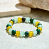 Evolvegem "Elysian Grove" African Turquoise Green Fluorite Citrine Bracelet
