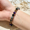 Evolvegem "Gaea's Chromatic Vein" Natural Amethyst Black Onyx Gems Bracelet