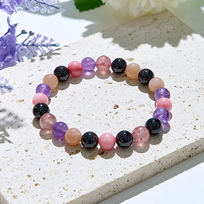 Evolvegem "Mist Bloom" Natural Gemstone Healing Bracelet
