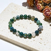 Evolvegem "Moss Lattice" Natural Moss Agate Bracelet