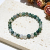 Evolvegem "Moss Lattice" Natural Moss Agate Bracelet