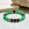 Evolvegem "Forest Luxe" Green Aventurine Tiger Eye Bracelet