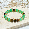Evolvegem "Forest Luxe" Green Aventurine Tiger Eye Bracelet