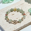 Evolvegem "Mossy Amour" Green Rutilated Quartz Bracelet