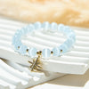 Evolvegem "Starfrost Gaze" White Cat's Eye Stone Bracelet