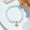 Evolvegem "Starfrost Gaze" White Cat's Eye Stone Bracelet