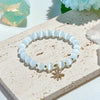 Evolvegem "Starfrost Gaze" White Cat's Eye Stone Bracelet