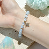 Evolvegem "Starfrost Gaze" White Cat's Eye Stone Bracelet