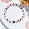 Evolvegem "Rosetta Starfall" Strawberry Quartz Rose Quartz Star Charm Bracelet