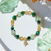 Evolvegem "Stellar Sprout" Citrine Prehnite Green Tiger Eye Bracelet