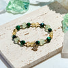 Evolvegem "Stellar Sprout" Citrine Prehnite Green Tiger Eye Bracelet