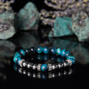 Evolvegem "Eclipse Metals" Lake Green Tiger Eye Hematite Bracelet
