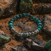 Evolvegem "Eclipse Metals" Lake Green Tiger Eye Hematite Bracelet