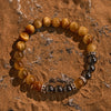 Evolvegem "Lithic Rhapsody" Natural Tiger Eye Hematite Bracelet