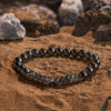 Evolvegem "Iron Nebula" Hematite Silver-Tone Arrow Bracelet
