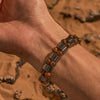 Evolvegem "EbonHearth" Hematite Tiger Eye Beads Bracelet