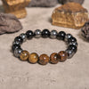 Evolvegem "Earth & Armor" Tiger Eye Black Onyx Hematite Bracelet