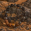 Evolvegem "Earth & Armor" Tiger Eye Black Onyx Hematite Bracelet