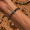 Evolvegem "Mystic Gaze" Blue Cat's Eye Stone Hematite Bracelet