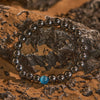 Evolvegem "Mystic Gaze" Blue Cat's Eye Stone Hematite Bracelet
