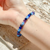 Evolvegem "Cerulean Tides" Sapphire Lapis Lazuli Aquamarine Bracelet