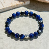 Evolvegem "Indigo Talisman" Lapis Lazuli Evil Eye Bracelet
