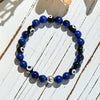 Evolvegem "Indigo Talisman" Lapis Lazuli Evil Eye Bracelet