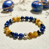 Evolvegem "Celestial Eye" Lapis Lazuli Tiger Eye Stone Bracelet
