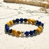 Evolvegem "Celestial Eye" Lapis Lazuli Tiger Eye Stone Bracelet