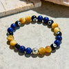 Evolvegem "Celestial Eye" Lapis Lazuli Tiger Eye Stone Bracelet