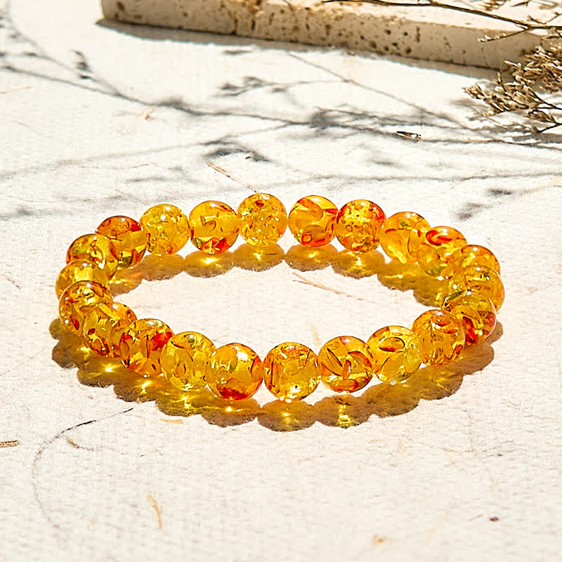Evolvegem "Solar Whisper" Natural Amber Bracelet