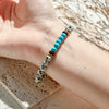 Evolvegem "Stellar Drizzle" Dalmatian Jasper Turquoise Bracelet