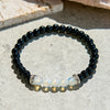 Evolvegem "Shadow & Light Sonata" Obsidian Opalite Bracelet