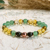 Evolvegem "Chloris Cascade" Citrine Green Aventurine Success Bracelet