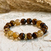 Evolvegem "Terra Aurea" Tiger Eye Citrine Wealth Bracelet