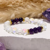 Evolvegem "Velvet Frost" Angel Aura Quartz Amethyst Bracelet