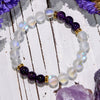 Evolvegem "Velvet Frost" Angel Aura Quartz Amethyst Bracelet