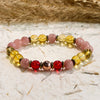 Evolvegem "Ember Mosaic" Citrine Carnelian Sun Stone Uplifting Bracelet