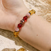 Evolvegem "Ember Mosaic" Citrine Carnelian Sun Stone Uplifting Bracelet