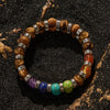 Evolvegem "Terra Chroma" Tiger Eye Stone Chakra Bracelet