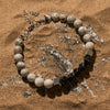 Evolvegem "Chronolite" Faceted Black Onyx Grey Jasper Bracelet