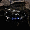 Evolvegem "Azure Abyss" Faceted Blue Tiger Eye Obsidian Bracelet